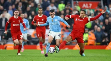 قمة الدوري الإنجليزي.. موعد مباراة ليفربول ومانشستر سيتي في ملعب أنفيلد وبثها المباشر